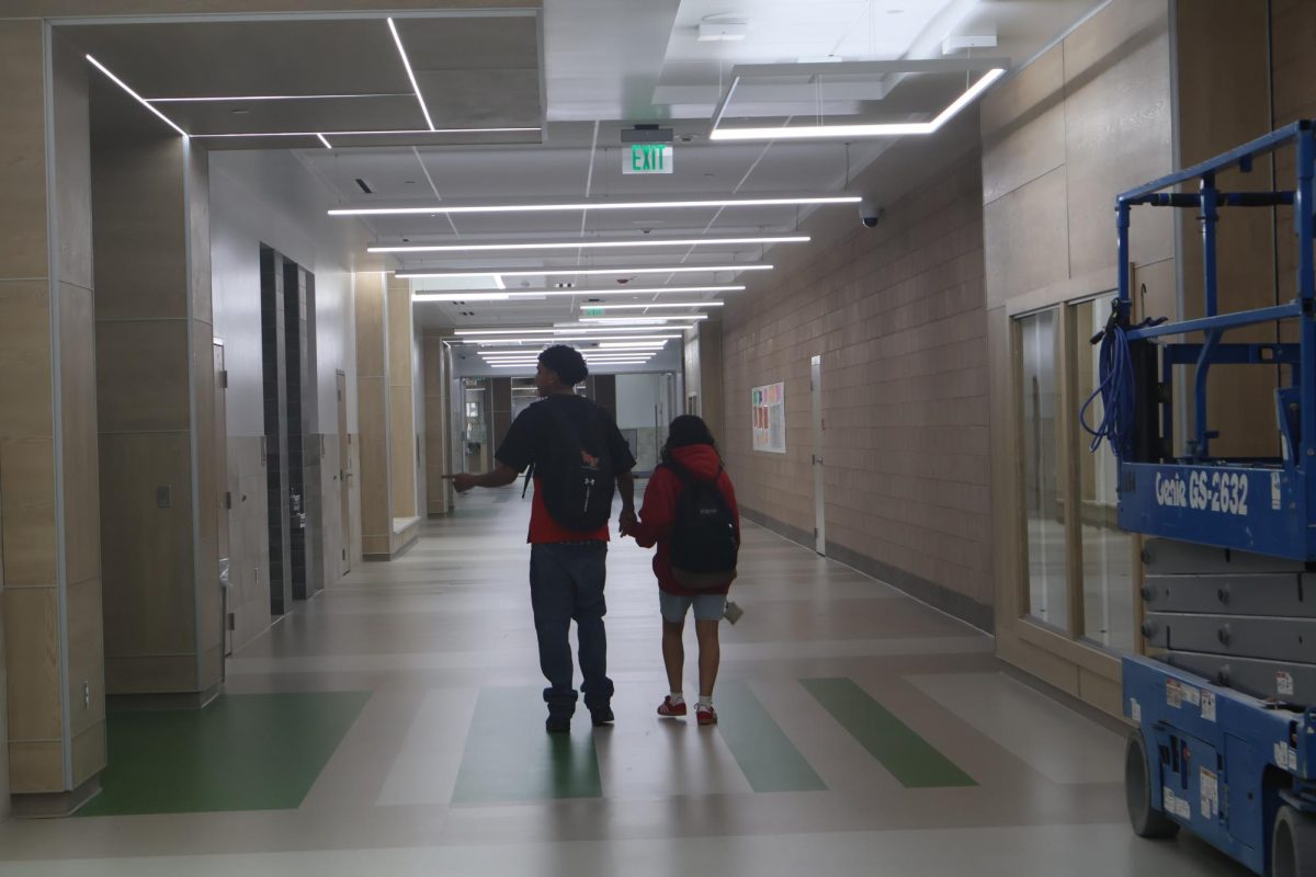 People walking in hall