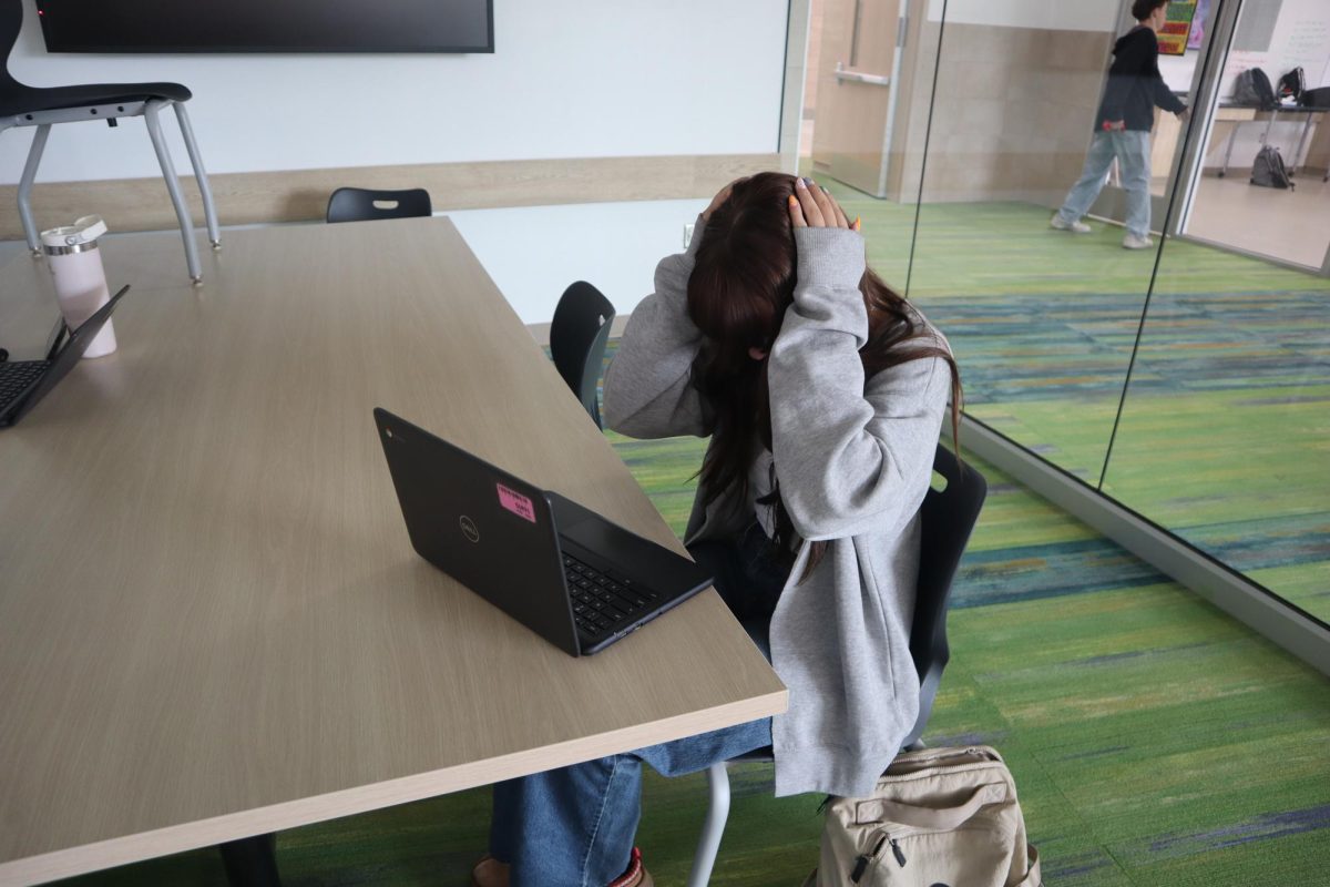 Student feeling pressure to succeed. Photo by Charlie. 